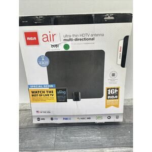 RCA Air Multi-Directional HDTV Antenna, 40-Mile Range Ultra-Thin. {99}.